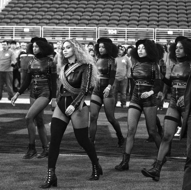 Beyonce in Performance: Super Bowl 50, February 7, 2016 (Credit on vibe.com website: Instagram)