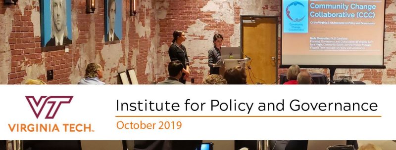 Institute for Policy and Governance October 2019 Newsletter