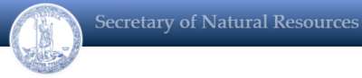 virginia secretary of natural and historic resources logo- directs to website